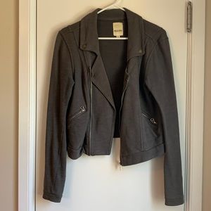 Cotton motorcycle-style jacket